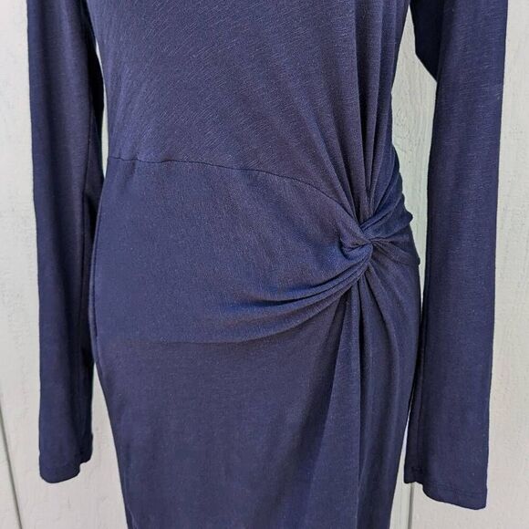 NWT Anthropologie Sundry Twist-Front Midi Dress w/ Slit. Medium - Picture 5 of 8